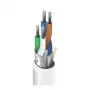 Belden OSDP RS-485 andmesidekaabel, 2 paari 24 AWG keerdunud tinatatud vask, üldine fooliumvarjestus, hall PVC-ümbris, 120 oomi
