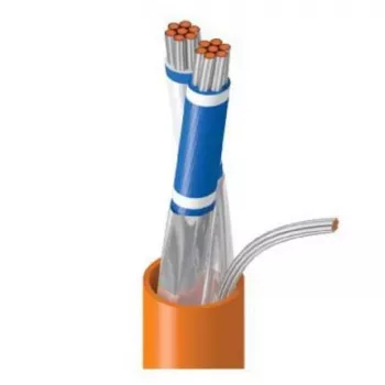 Belden OSDP RS485 andmejuhe, 1 paar, 24 AWG keerdunud tinatatud vask, üldine Beldfoil-ekraan, PVC-ümbris, hall