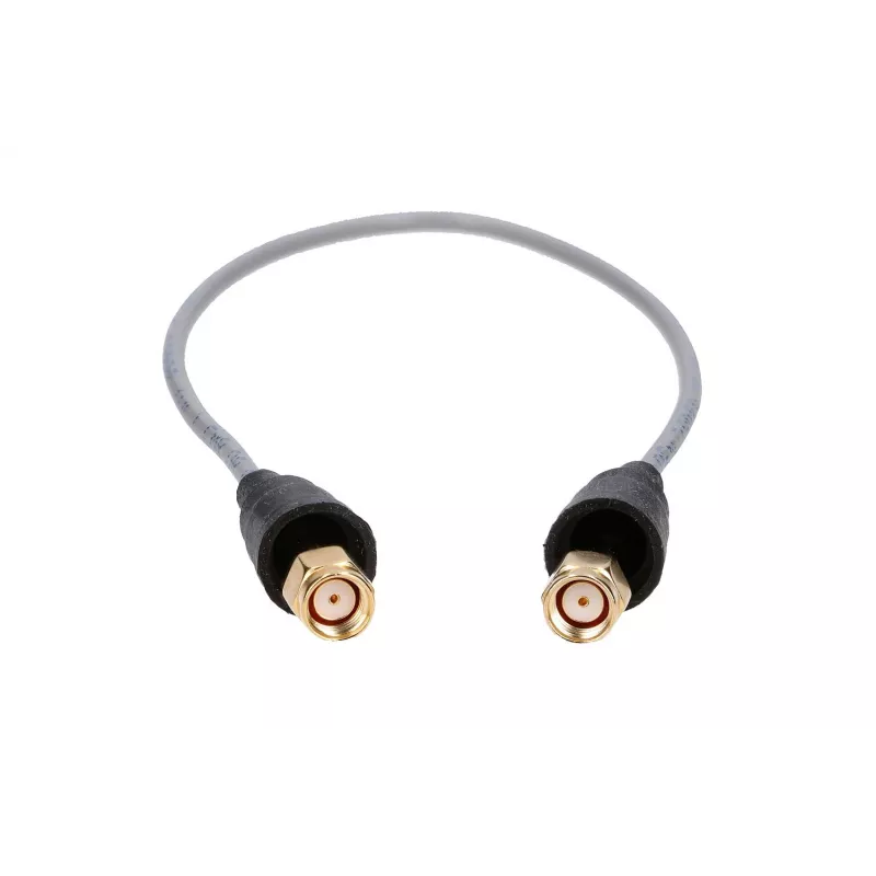 Belden RP-SMA/RP-SMA 50cm RF100LL koaksiaalne patsikaabel, 50 oomi, must