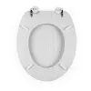 Beldray LA00000073WHTEU7 Puidust WC-iste - pehme sulgumine, valge, ovaalne