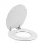Beldray LA00000073WHTEU7 Puidust WC-iste - pehme sulgumine, valge, ovaalne