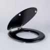 Beldray LA032355BFPEU7 Wooden Toilet Seat, Black