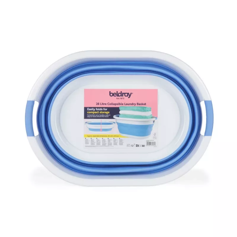 Beldray LA034816CRNFPEU7 Kokkupandav Pesukorv 28L Hall