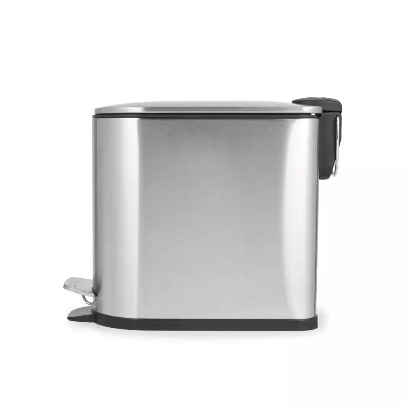 Beldray LA036683SSPEU7 Slimline D-kujuline pedaalprügikast, 5 liitrit, hõbedane