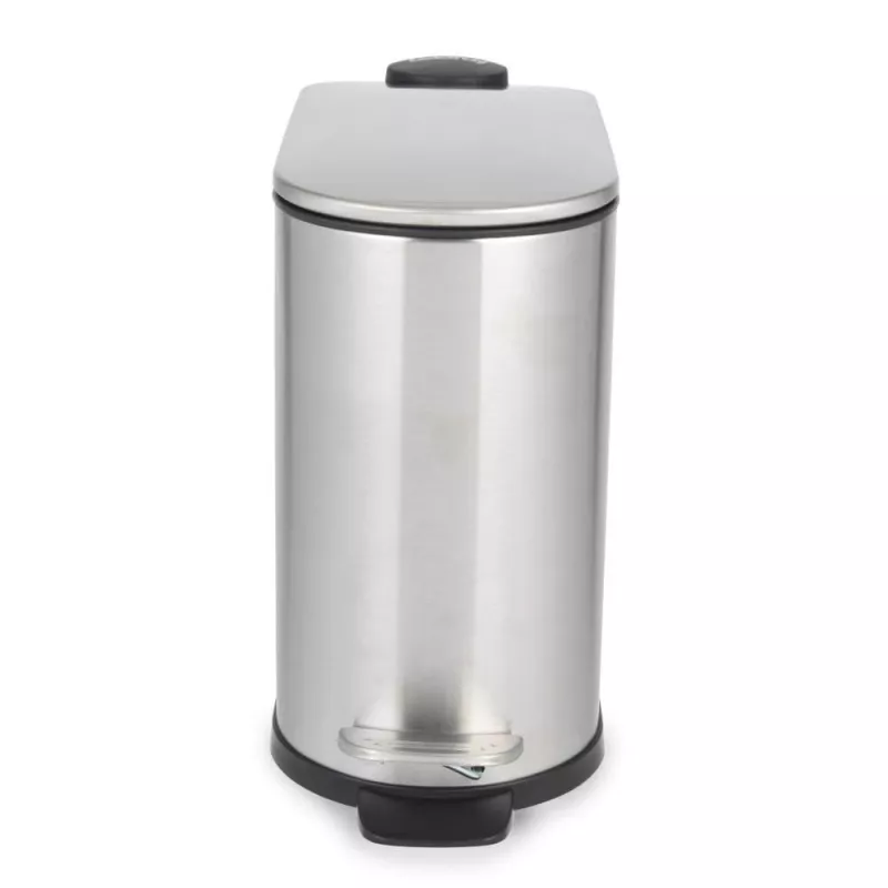 Beldray LA036683SSPEU7 Slimline D-kujuline pedaalprügikast, 5 liitrit, hõbedane