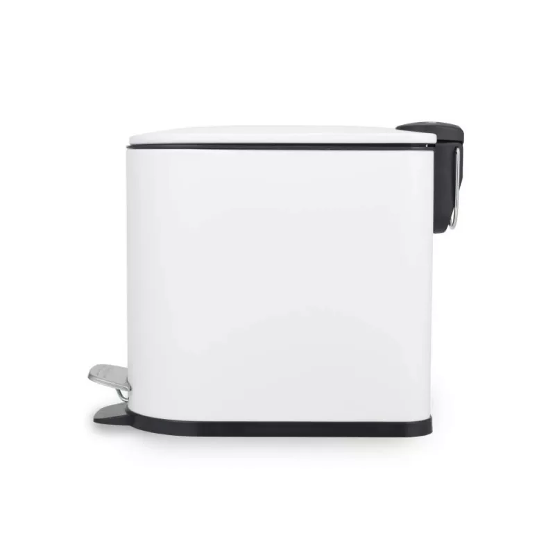 Beldray LA036690WHTPEU7 Slimline D-kujuline pedaalprügikast 5-liitrine, valge