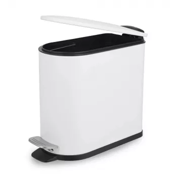Beldray LA036690WHTPEU7 Slimline D-kujuline pedaalprügikast 5-liitrine, valge