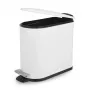 Beldray LA036690WHTPEU7 Slimline D-kujuline pedaalprügikast 5-liitrine, valge