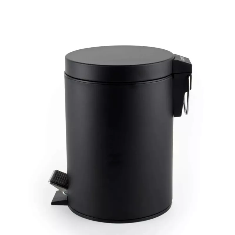 Beldray LA038098BPEU7 3 Litre Soft-Close Round Pedal Bin, Black