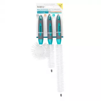 Beldray LA082770FPEU7 3-osaline pudeliharjakomplekt - mitmevärviline