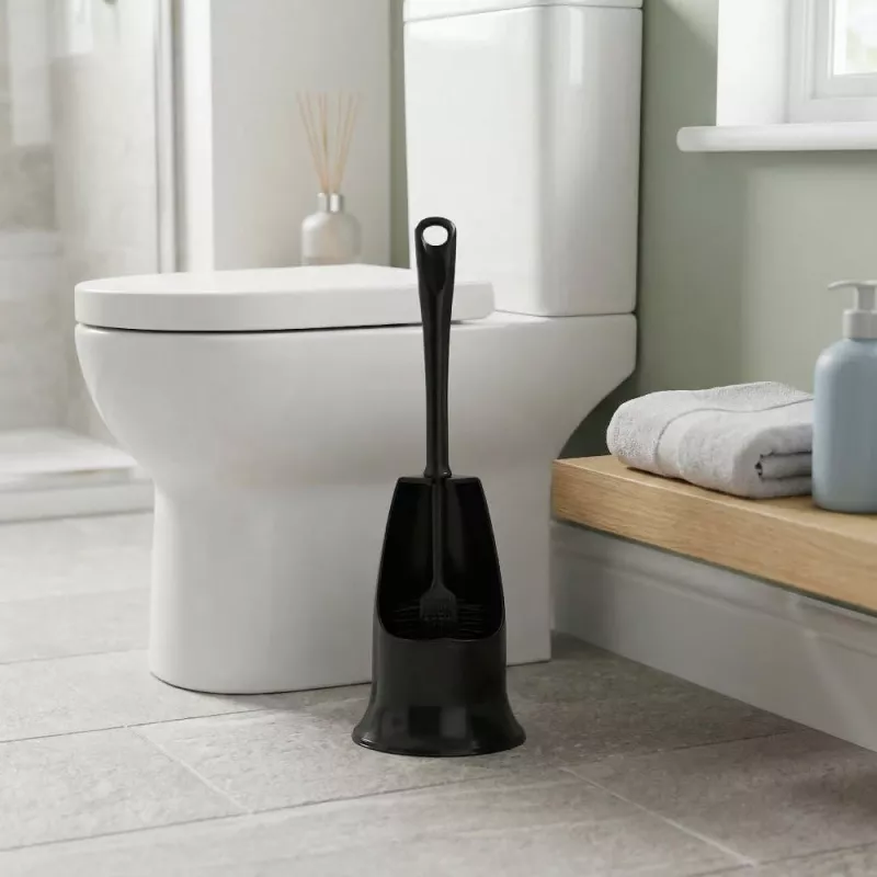 Beldray LA084538BLKPEU7 Anti-bakteriaalne WC-hari ja hoidikukomplekt - Must