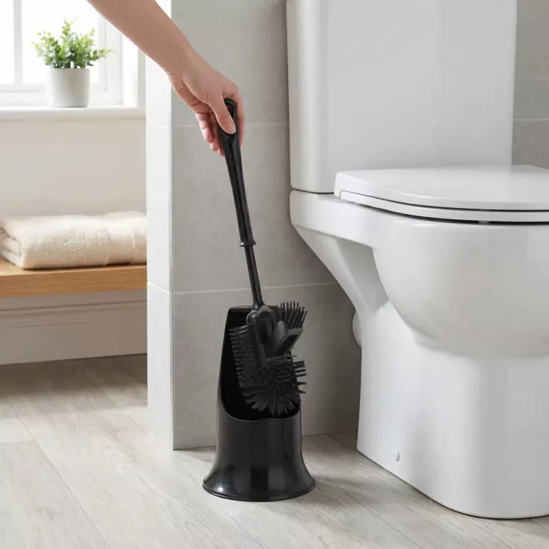 Beldray LA084538BLKPEU7 Anti-bakteriaalne WC-hari ja hoidikukomplekt - Must