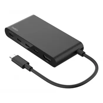 Belkin CONNECT 5-pordiline USB-C jaotur 4K HDMI ja 60W toiteedastusega - Must (AVC021HQBK)