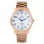 BELLEVUE FB4 naiste kvartskell, analoog, 40mm, roostevaba teras, must sihverplaat, nahkrihm