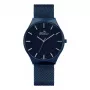 BELLEVUE meeste E58 analoogkvartskell 32mm roostevabast terasest must nahk
