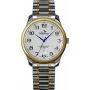 BELLEVUE Woman F8 35mm Quartz Analog Watch Stainless Steel Case Black Leather Strap