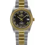 BELLEVUE Woman I12 Watch 27mm Stainless Steel Silver Dial Black Leather