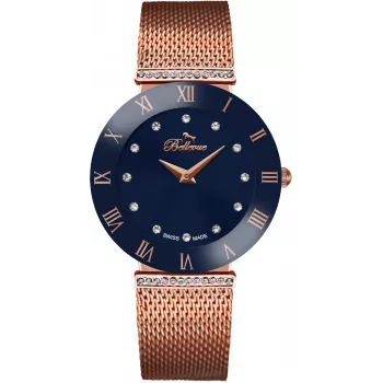 BELLEVUE naiste käekell F107 (33mm) - Roostevaba teras - Hõbedane