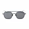 BELSTAFF MERRICK-S137 Unisex Päikeseprillid - Must atsetaatraam, hallid UV400 läätsed 47/23/143 mm