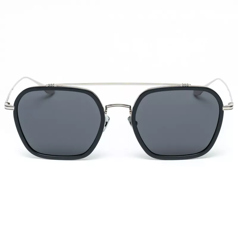 Belstaff Merrikiigris Meeste Päikeseprillid - Hall atsetaatraamiga hallid polükarbonaat läätsed - 52/17/140 mm