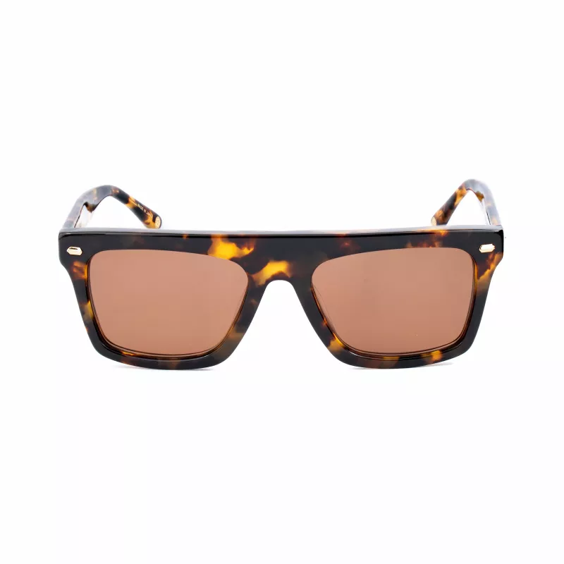 Belstaff Randford S153 Unisex Päikeseprillid - Must atsetaatraam, Hallid polükarbonaat läätsed, 52 mm