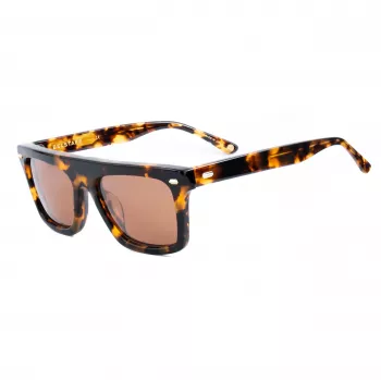Belstaff Randford S153 Unisex Päikeseprillid - Must atsetaatraam, Hallid polükarbonaat läätsed, 52 mm