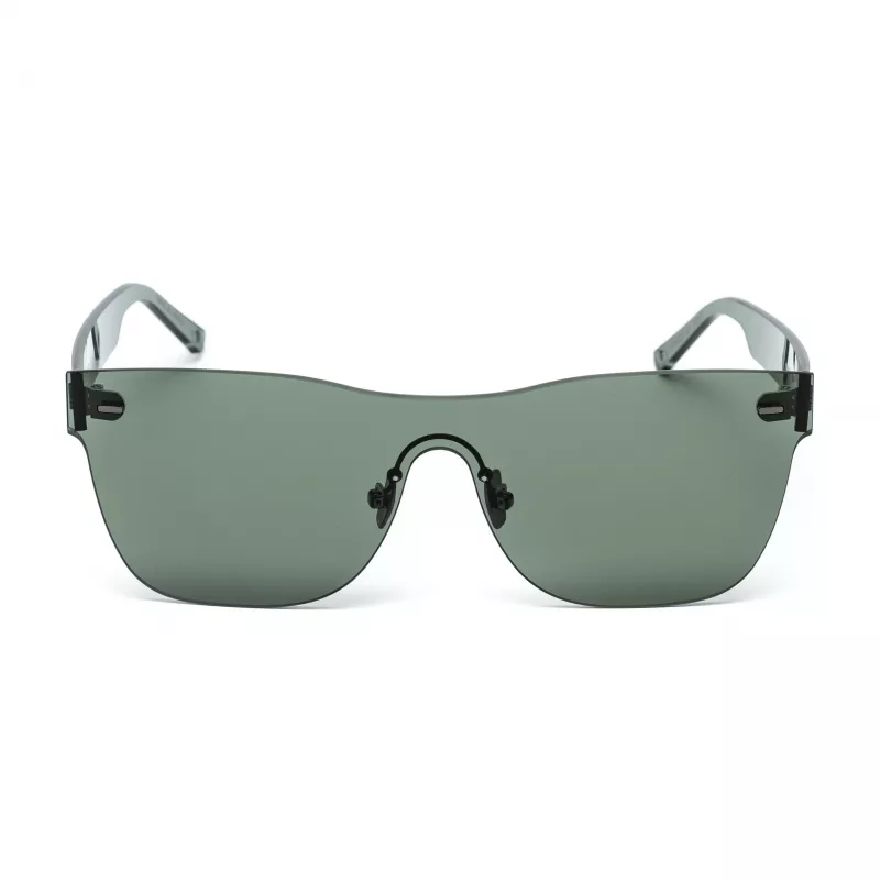 BELSTAFF Naiste FLASH-VERDE Ülisuured Kilp Päikeseprillid - Roheline Atsetaatraam, Hallid Peegelläätsed, UV400