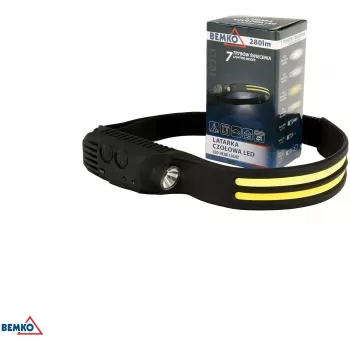 BEMKO C49-LTC01 laetav LED-pealamp, 1200mAh, 100 luumenit, IPX4, 80m valgusvihk