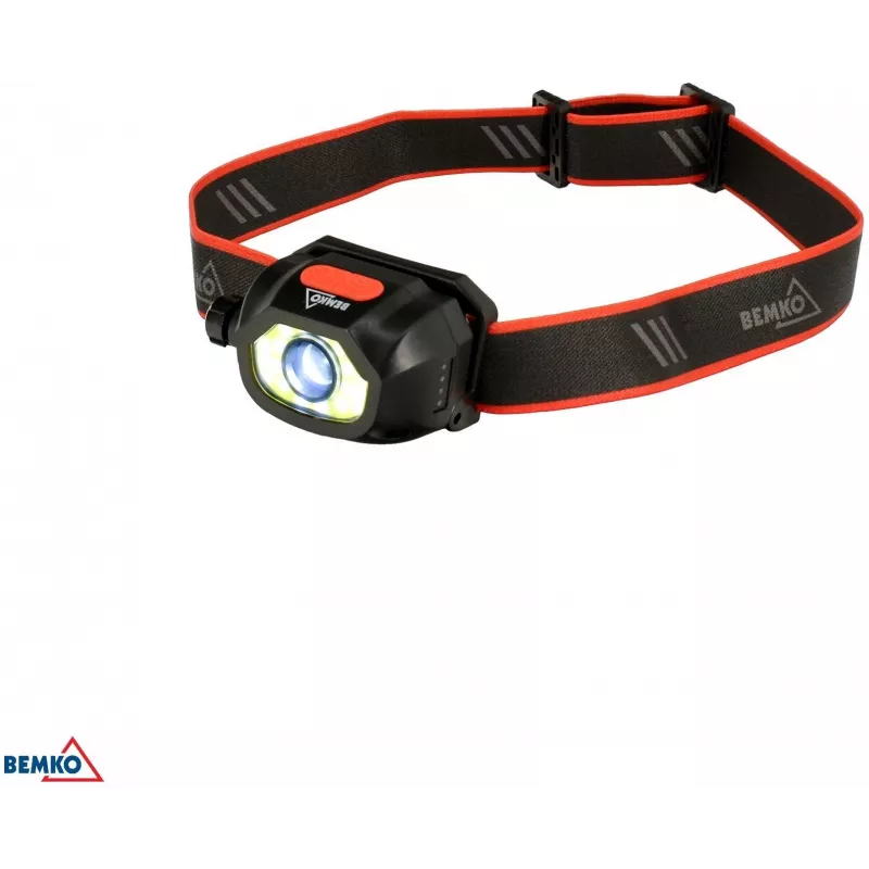 BEMKO C49-LTC02 Multifunktsionaalne laetav LED-pealamp, 200lm, 6500K, 1200mAh, IP44