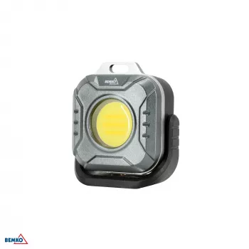 BEMKO C49-LTW08 multifunktsionaalne LED-taskulamp 1200 mAh IP44 must
