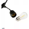 BEMKO SOLBEE päikeseenergial töötav LED-aiavalgustite komplekt 10 LED-i 10m soe valge 3000K IP65 must
