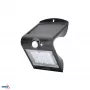 BEMKO TRINGO Päikeseenergia LED prožektor 1.5W 220lm 4000K IP65 must PIR-anduriga C83-SOT-001BL-PIR