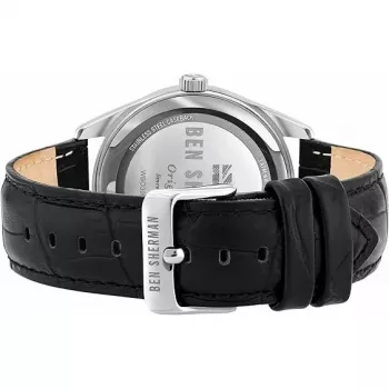 BEN SHERMAN meeste käekell WB039UB 43mm musta numbrilaual ja musta tehismahast rihmaga