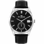Ben Sherman meeste WB039BB analoogkvartskell 43mm musta numbrilauga ja musta nahkrihmaga