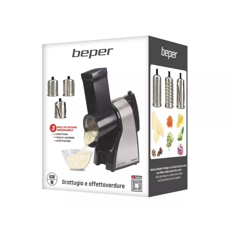 Beper BP.400 juhtmeta elektrikann, 1,7 L, 2200 W, roostevaba teras, hõbedane/must