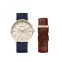 BERING MAN 14240-864 40mm sinise numbrilaual ja sinise Milano silmkoelise käevõruga käekell