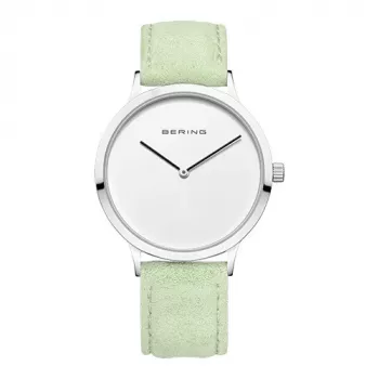 BERING naiste kell 14937-304 (39mm) - sinine päikesekiirtega sihverplaat, hõbedane Milano võrkrihm