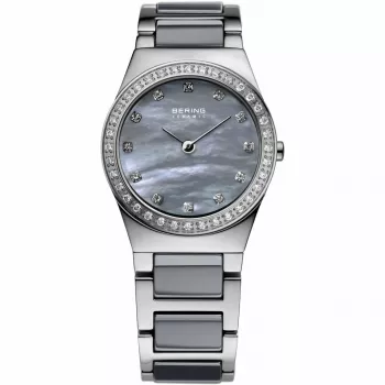 BERING naiste käekell 32426-789 (26mm) - klassikaline kvartskeraamiline must