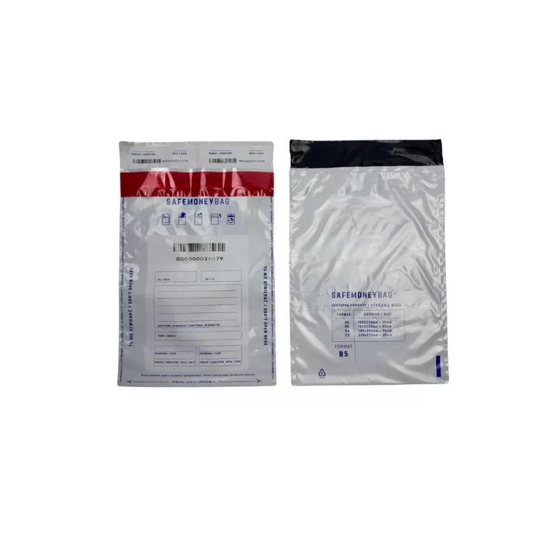 BESTPAK SAFEMONEYBAG turvalised deposiidiümbrikud läbipaistvad B5 190x260+35 mm 100 tk