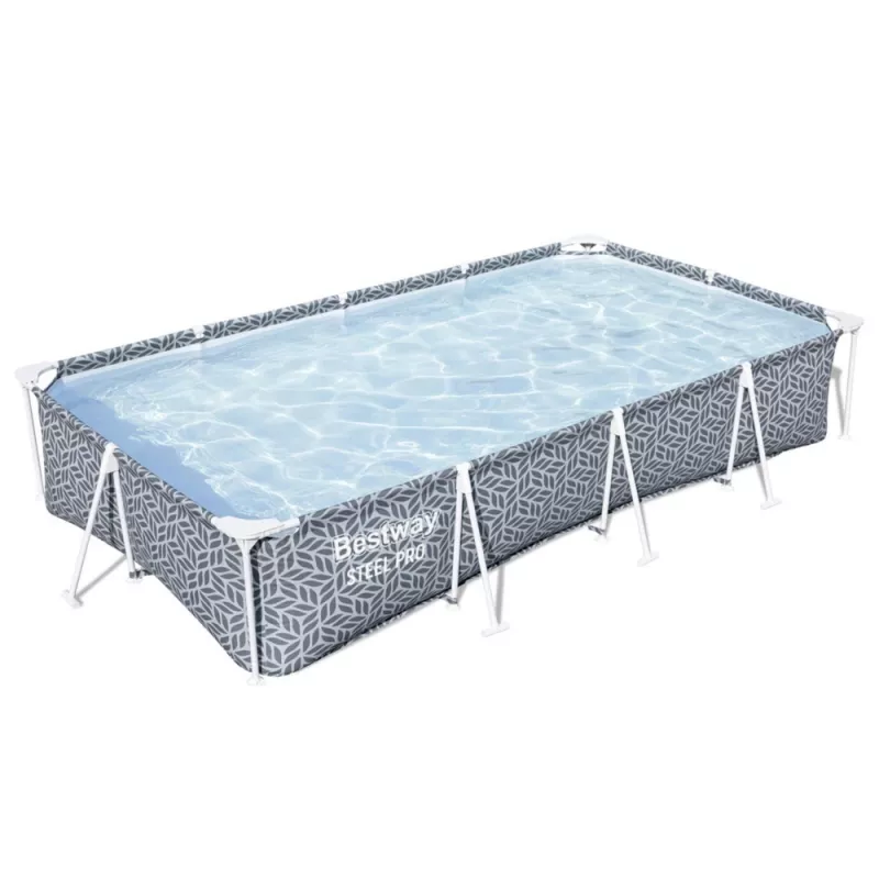 Bestway 561FV Frame Pool Rectangular 366 x 201 x 66 cm Grey