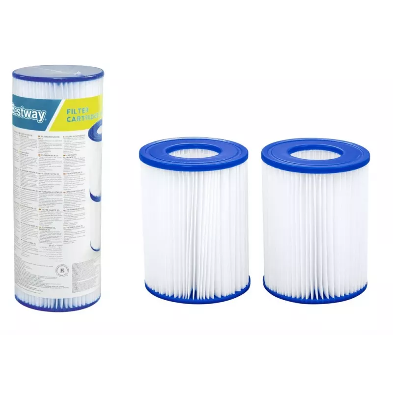 Bestway Flowclear Filter Type II Replacement Cartridge 2-Pack for Above-Ground Pools 58094