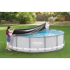 Bestway Flowclear Pool Cover for Steel Pro MAX Frame Pool 427 cm (14 ft) - Blue Polyethylene with Rope Ties
