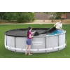 Bestway Flowclear Pool Cover for Steel Pro MAX Frame Pool 427 cm (14 ft) - Blue Polyethylene with Rope Ties