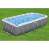 Bestway Frame Pool 404 x 201 x 100 cm ristkülikukujuline maapealne bassein koos filtripumba, redeli, kaanega ja ChemConnect dosaatoriga