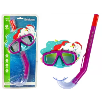 Bestway Hydro-Swim Sukeldumismask ja Snorgelduskomplekt - Roosa