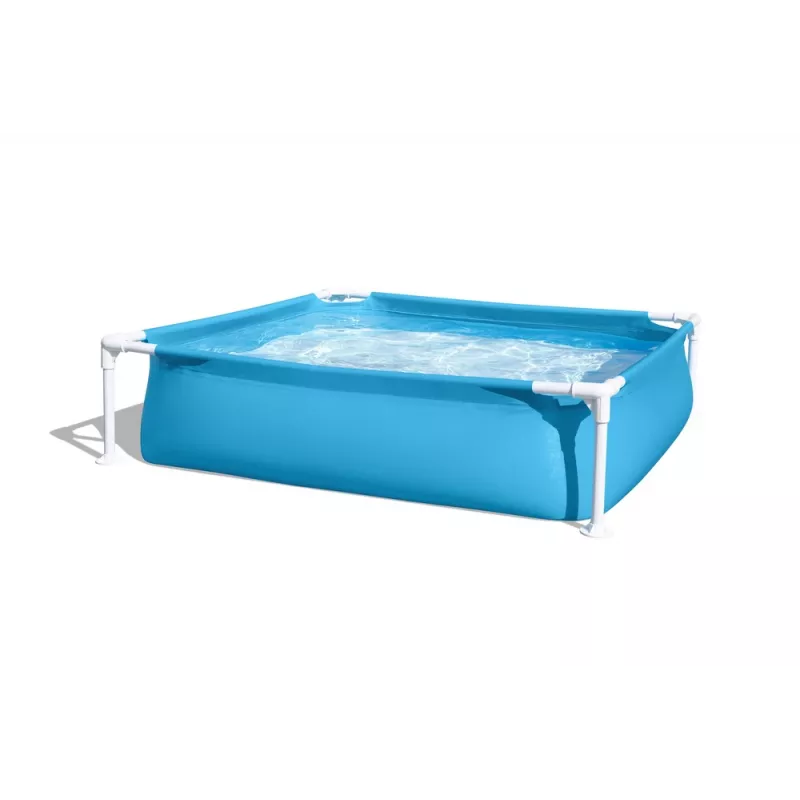 Bestway Steel Pro Frame Pool 122 cm x 122 cm x 30.5 cm Square Above Ground Pool for Children 365 L Blue