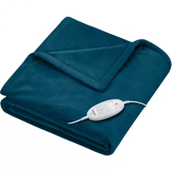 Beurer HD 75 Cosy Ocean kuumutatud tekk 180x130 cm, 6 temperatuuriseadet, masinpestav, Beureri ohutussüsteem, automaatne väljalülitus 40019