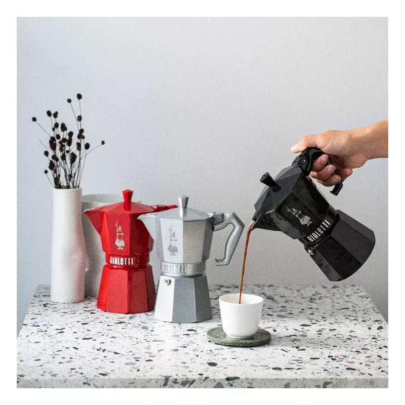 Bialetti MOKA EXCLUSIVE 3TZ Black (9065) Stovetop Espresso Maker