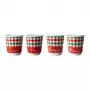 Bialetti 4-osaline Tricolore espressoklaaside komplekt, 80 ml, klaas, Itaalia lipu värvid, nõudepesumasinas pestav