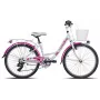 BICYCLE MTB 24 18G GIRL STEEL - 24-tolline tüdrukute maastikujalgratas, 18-käiguline, terasraam, esivedrustus, V-pidurid